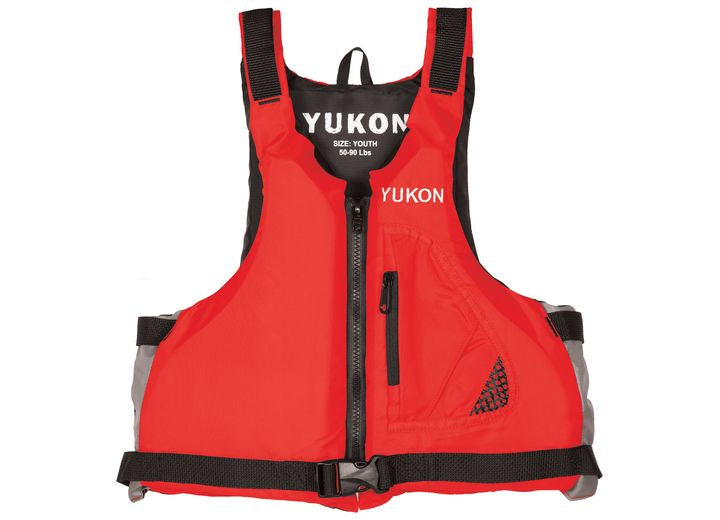 Airhead Sports Yukon Charlie's Base Paddle Vest Series Youth Life Jacket - Red