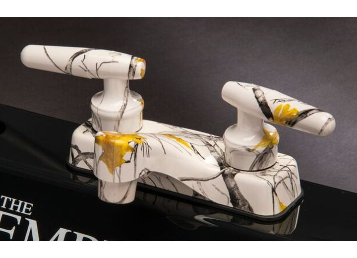 American Brass 4IN VAL ADD LAV W/ LVR HDLS WHT CAMO