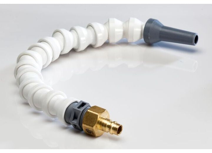 American Brass 14IN FLEXIBLE SPOUT, WHITE, FOR QUICK DISCONNECT VALVE - CARDED