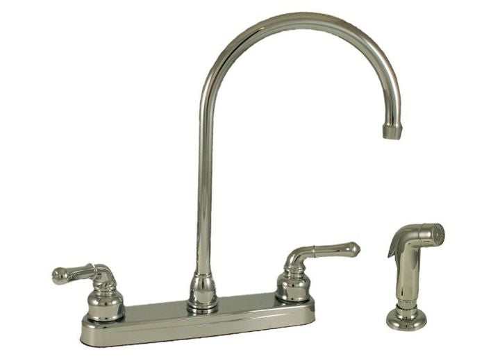 American Brass 8IN PLSTC KIT GSNK SPT W/ LVR HDLS CHRM W/ SPRY