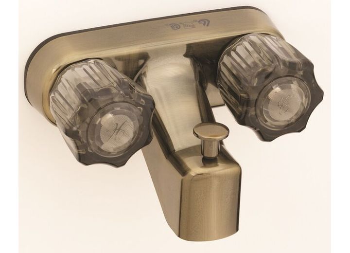 American Brass 4IN T/S DIV W/ SMK HDLS ANTQ BRS