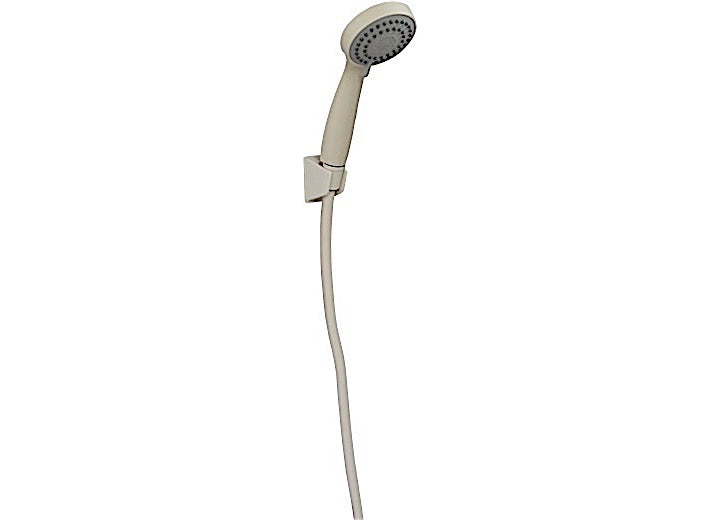 American Brass 8IN METAL SNG LEVER KITCHEN PULLDOWN TRUMPET HEAD MAG SPRAYHOLDER SS FLEX SUPPLY LINE BRUSH NICKEL