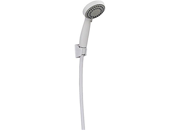 American Brass 8IN METAL SNG LEVER KITCHEN PULLDOWN TRUMPET HEAD MAG SPRAYHOLDER SS FLEX SUPPLY LINE BRUSH NICKEL