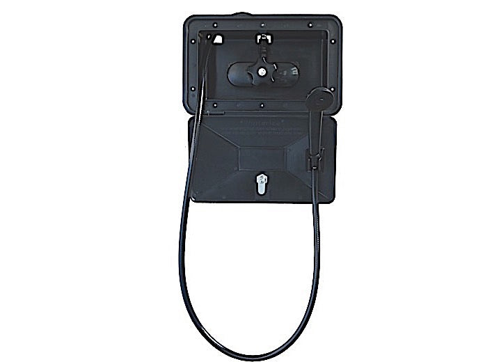 American Brass SHOWER BOX W/ SINGLE LEVER BLACK SHOWER VALVE, SHOWER HOSE & HEAD, BLACK FINISH