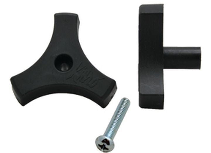 AP Products WINDOW KNOB LONG 2" W/SCREW - BLACK 1/CTN