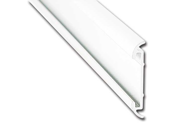 AP Products FLAT TRIM W/ INSERT- POLAR WHITE- 8 FT