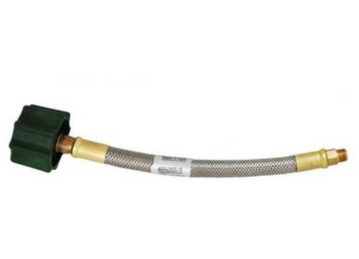 AP Products STAINLESS STEEL BRAIDED PIGTAILS 1/4 IN 24 IN OAL - PKGD