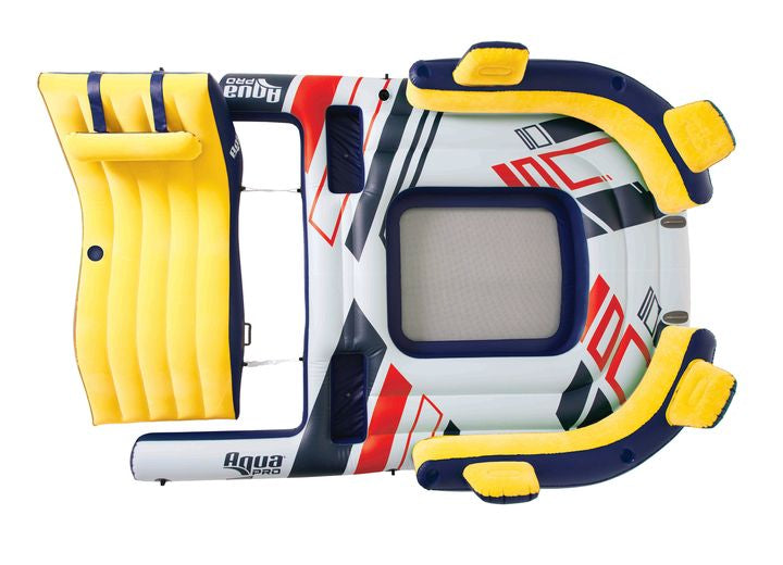 Aqua Pro 6-7 Person Giant Party Raft with Detachable Docking Lounge
