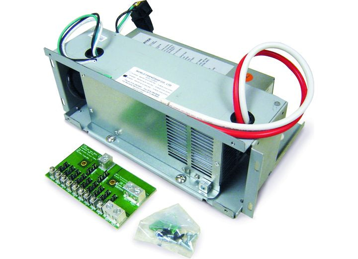 WFCO UNIV REPLACEMENT KIT W/9855 DECKMOUNT CONVERTER-55 AMP DC OUTPUT W/11 CIRCUIT FUSE PANEL-AUTO DETECT