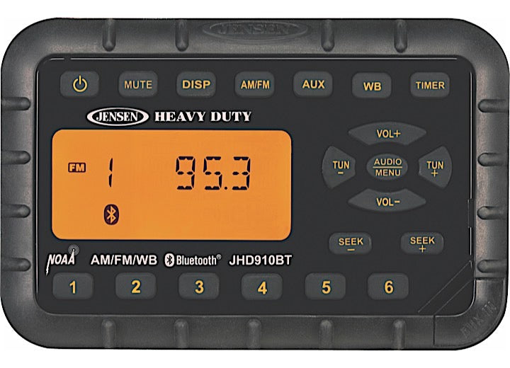 ASA Electronics/Advent Air/Voyager/Jensen RV-Marine/Polk/Klipsch JENSEN JHD910 W/ BLUETOOTH STREAMING AUDIO OUT