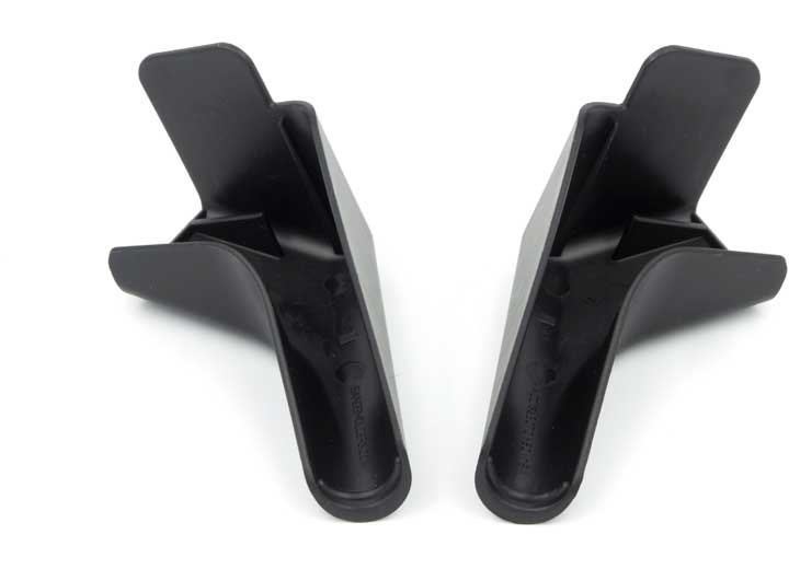 B&B Molders MEDIUM RAIN GUTTER SPOUTS, 4/PK, BLACK