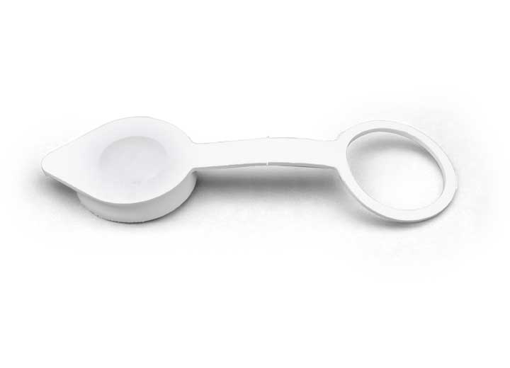 B&B Molders DUST COVER FOR CABLE TV PLATE, POLAR WHITE
