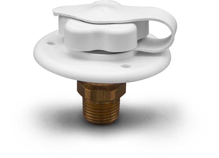 B&B Molders CITY WATER FILL W/BRASS CHECK VALVE, POLAR WHITE