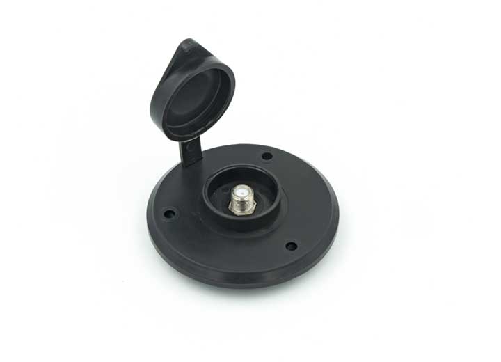 B&B Molders CABLE TV PLATE, BLACK