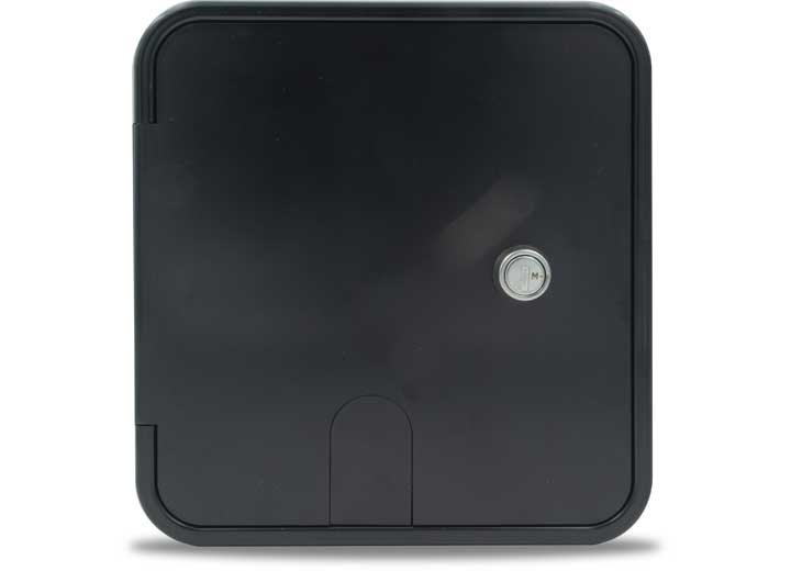 B&B Molders LARGE 30/50 AMP ELECTRIC CABLE HATCH, KEY LOCK, BLACK
