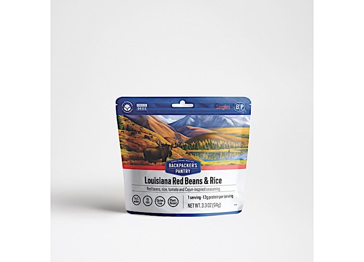 Backpacker's Pantry LOUISIANA BEANS & RICE, 1-SERVE, GLUTEN FREE AND VEGAN (6 POUCHES)