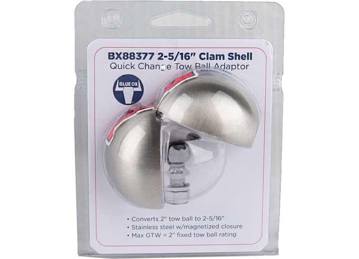 Blue Ox CLAMSHELL, 2 5/16IN HITCH BALL CONVERTER
