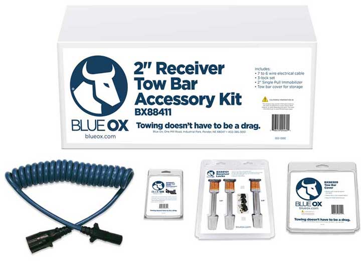 Blue Ox TOW BAR ACCESSORY KIT, 2IN RECEIVER
