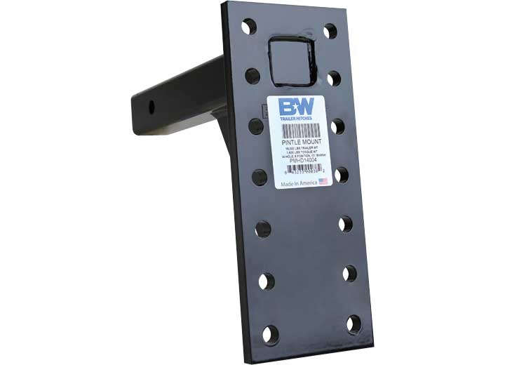 B & W Trailer Hitches 16K PINTLE MOUNT 14 HOLE 6 POSITION 13IN SHANK