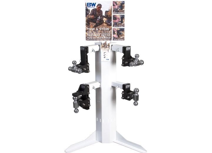 B & W Trailer Hitches TOW & STOW TALL STANDING DISPLAY/ HOLDS 4 UNITS
