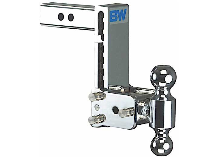 B & W Trailer Hitches CHROME TOW & STOW 10IN MODEL 7IN DROP 7.5IN RISE 2 & 2 5/16 BALLS