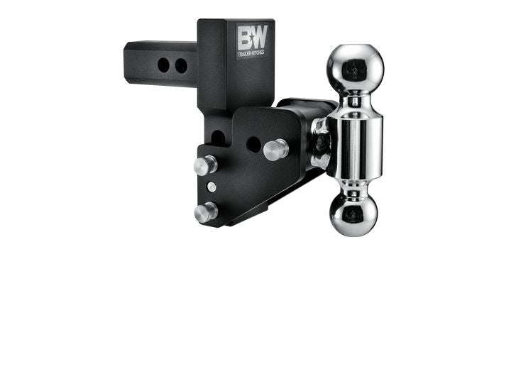 B & W Trailer Hitches BLACK TOW & STOW FOR GM MULTI-PRO TAILGATE 2IN HITCH 2 1/2IN DROP/3 1/2IN RISE DUAL BALL