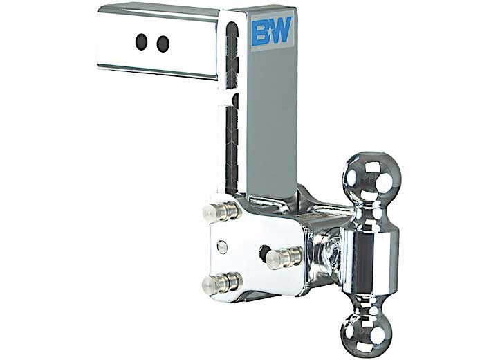 B & W Trailer Hitches CLASS V 2 1/2IN RECEIVER CHROME TOW & STOW 8IN MODEL 7IN DROP 7.5IN RISE 2 & 2 5/16IN BALLS