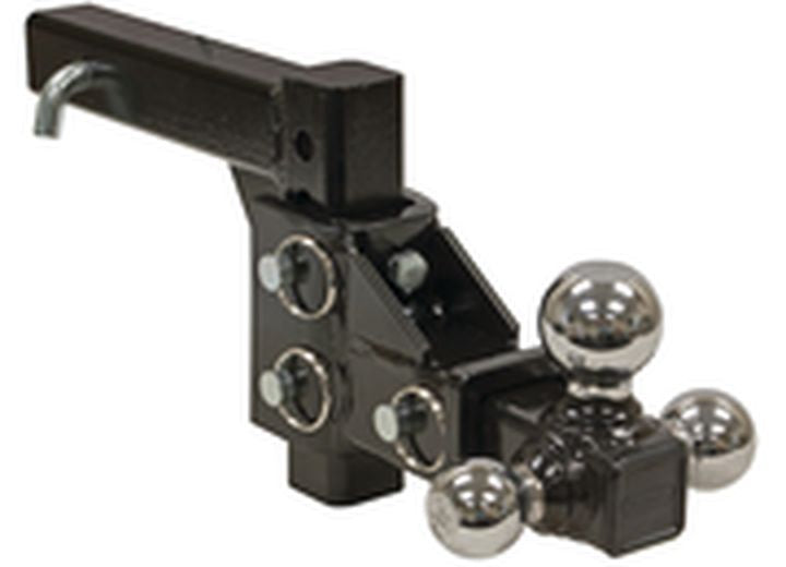 Buyers Products Adjustable Tri-Ball Hitch With Chrome Towing Balls
