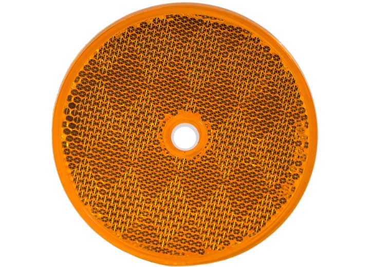 Buyers Products 3.1875 INCH AMBER ROUND DOT BOLT-ON REFLECTORS