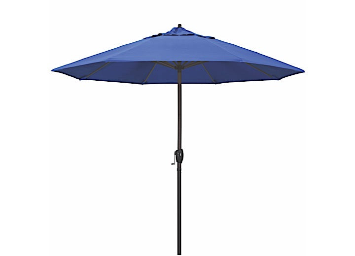 California Umbrella Casa Series 9 ft. Patio Umbrella - Royal Blue Olefin / Bronze