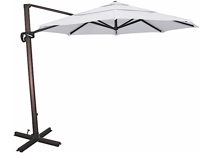 California Umbrella Cali Series 11 ft. Cantilever Patio Umbrella - Natural Sunbrella / Bronze