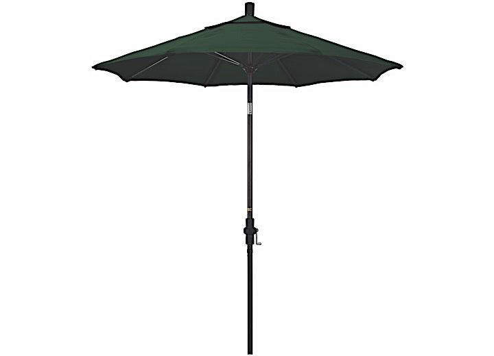California Umbrella Sun Master Series 7.5 ft. Patio Umbrella - Forest Green Sunbrella / Bronze