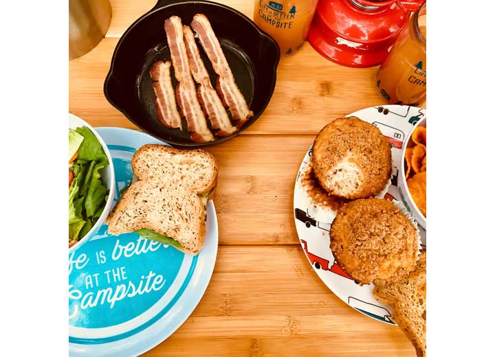 Camco Life Is Better At The Campsite Dinner Plate - Tree Pattern
