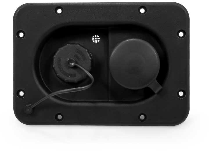 Camco RECESSED FILL, GRAVITY & CITY-PLASTIC, BLACK