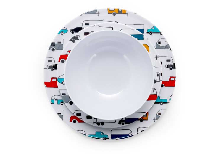 Camco Life Is Better At The Campsite Salad Plate - RV Pattern