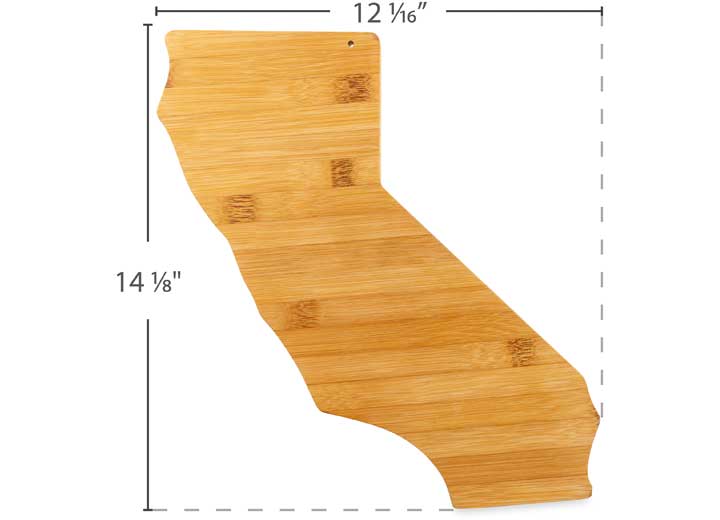 Camco Bamboo Cutting Board – California-Shaped