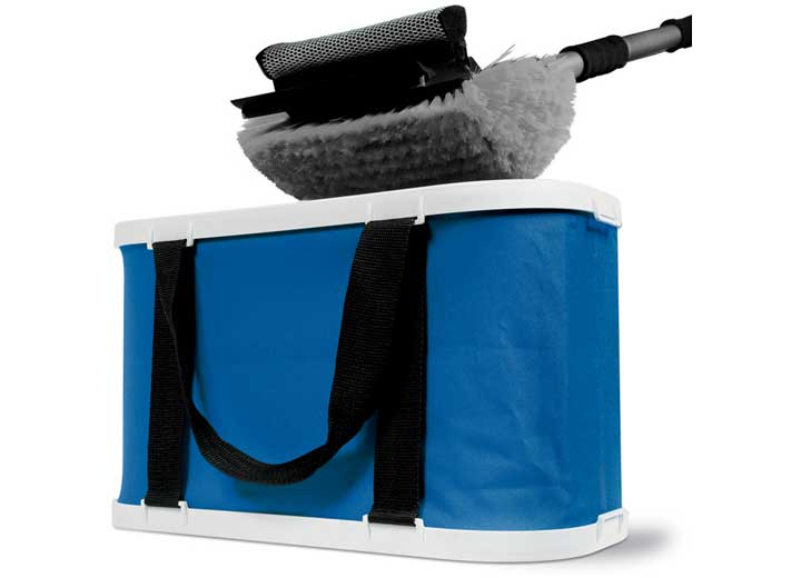 Camco XL Collapsible Bucket - 18.25" x 9.5" x 10.5", 5 Gallon