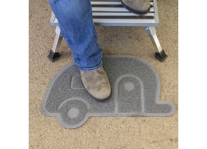 Camco Aluminum Step Platform - Fixed Leg Height