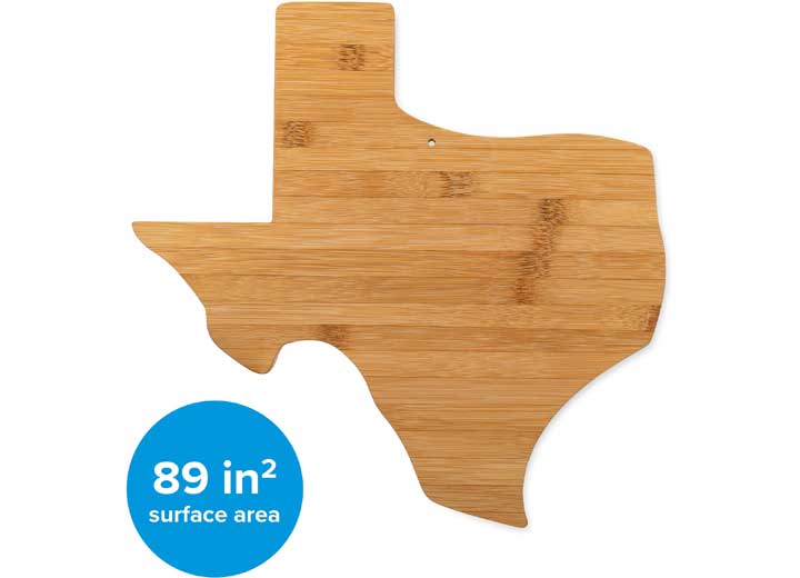 Camco Bamboo Cutting Board – Texas-Shaped