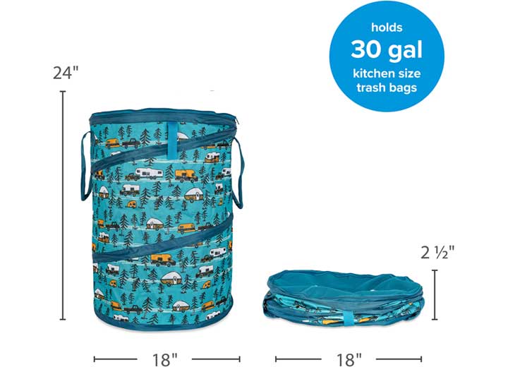Camco LIBATC, POP-UP UTILITY CONTAINER 18IN X 24IN, SKETCH