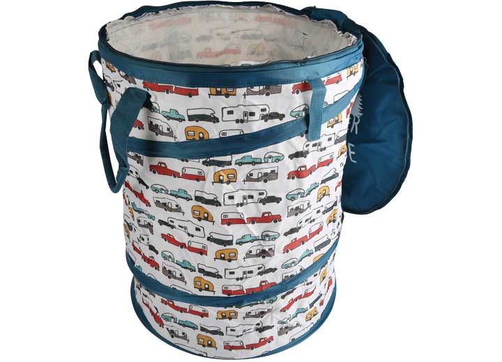 Camco Pop-Up Container - 18" x 24" Life is Better at the Campsite RV Pattern