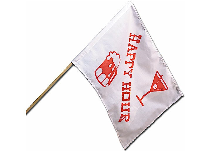Camco Happy Hour Flag - 12" x 18"