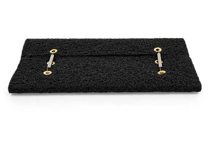 Camco Premium Wrap Around RV Step Scrub Rug - 18" Wide Black