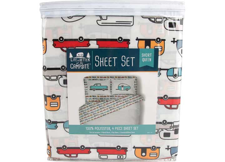 Camco LIBATC, SHEETS MULTI-RV PATTERN, SHORT QUEEN