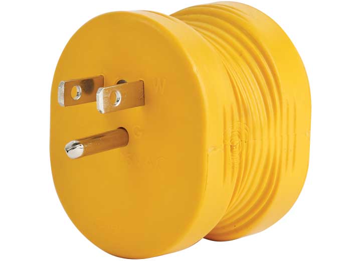 Camco 15M/30F AMP POWERGRIP ADAPTER,125V/1875W, BULK, CSA