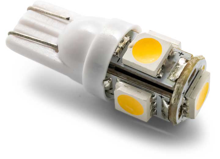 Camco LED - 194/906 (T10 WEDGE) 5-LED 60LM, BRIGHTWHITE (1PK)
