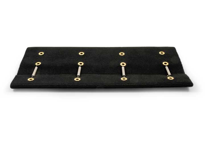 Camco Premium Wrap Around RV Step Single Rib Rug - 23" Wide Black