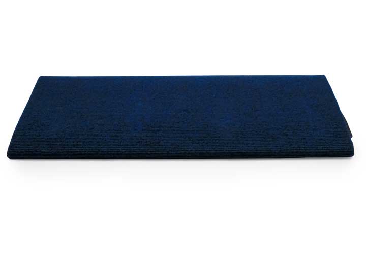 Camco Premium Wrap Around RV Step Single Rib Rug - 23" Wide Blue