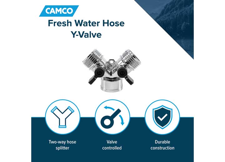 Camco FRESH WATER HOSE Y-VALVE METAL (E/F) LLC