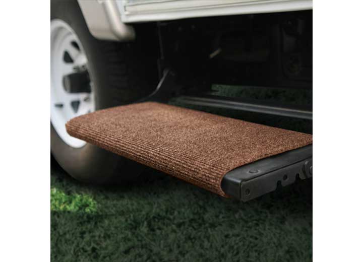 Camco RV Wrap Around Step Rug - 18" Wide Brown